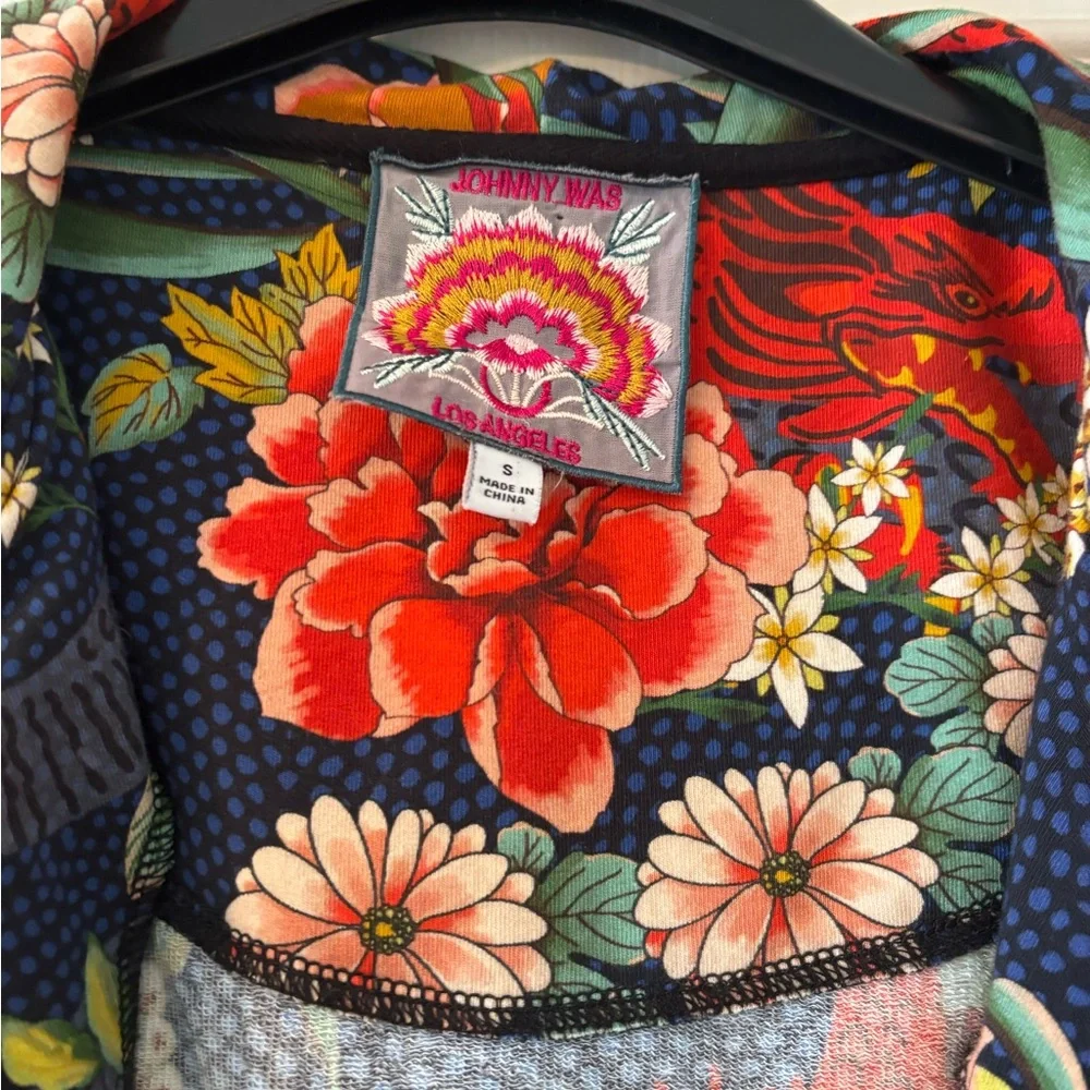 Johnny Was Dragona Modern Zip Up Hoodie Sold Out Online Size S - Picture 2 of 11